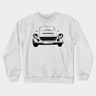 Datsun Roadster 1960s classic car black monoblock Crewneck Sweatshirt